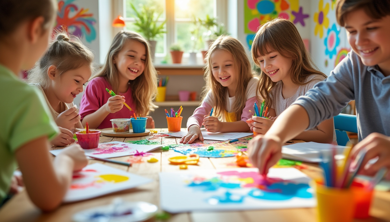 découvrez comment le jeu des couleurs permet de créer des souvenirs inoubliables en famille avec des animations ludiques et créatives pour petits et grands.