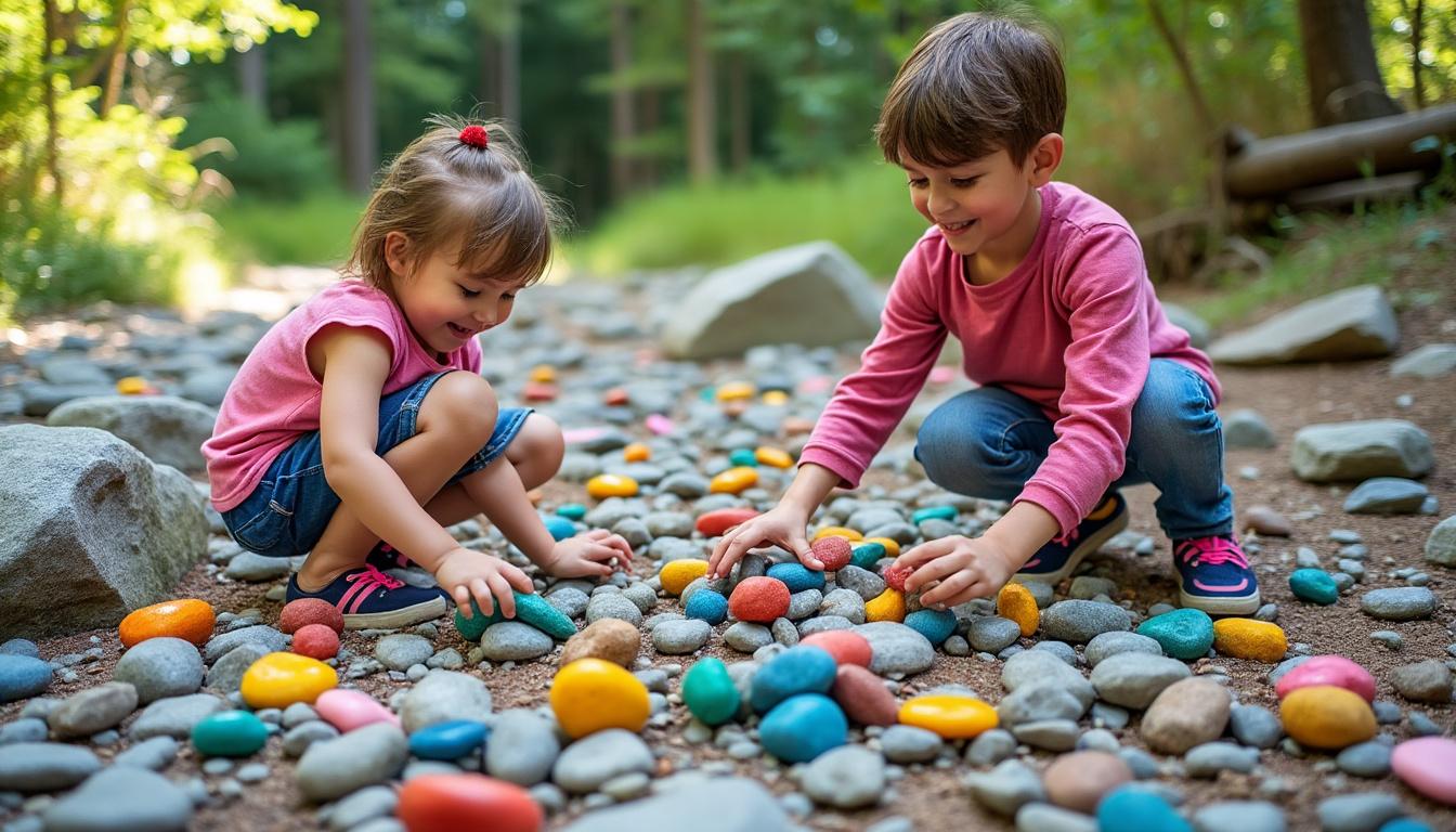 découvrez une sélection de jeux originaux avec des cailloux pour stimuler la créativité et l'imagination des enfants tout en s'amusant en plein air ou à la maison.