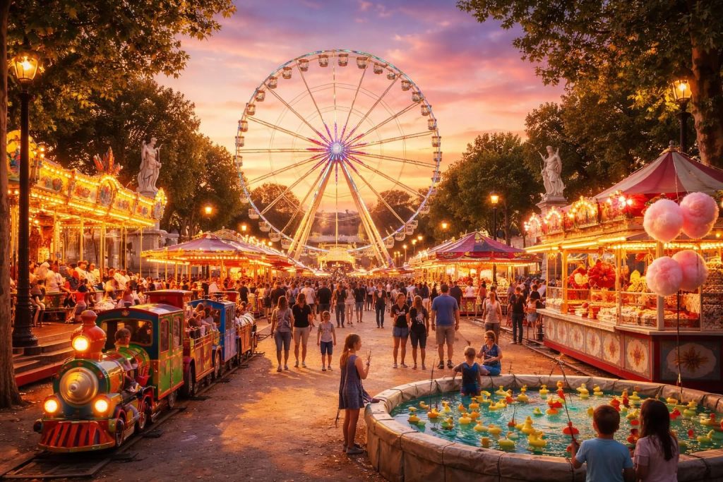 découvrez les événements spéciaux et les activités selon l'horaire de la fête foraine au jardin des tuileries. profitez d'une ambiance festive unique en plein cœur de paris.