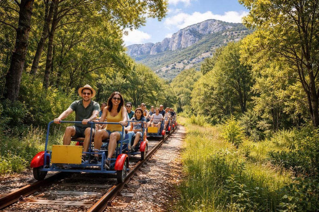 découvrez les meilleurs avis sur le vélorail de la sainte-baume dans le var pour organiser une visite inoubliable alliant nature et aventure.