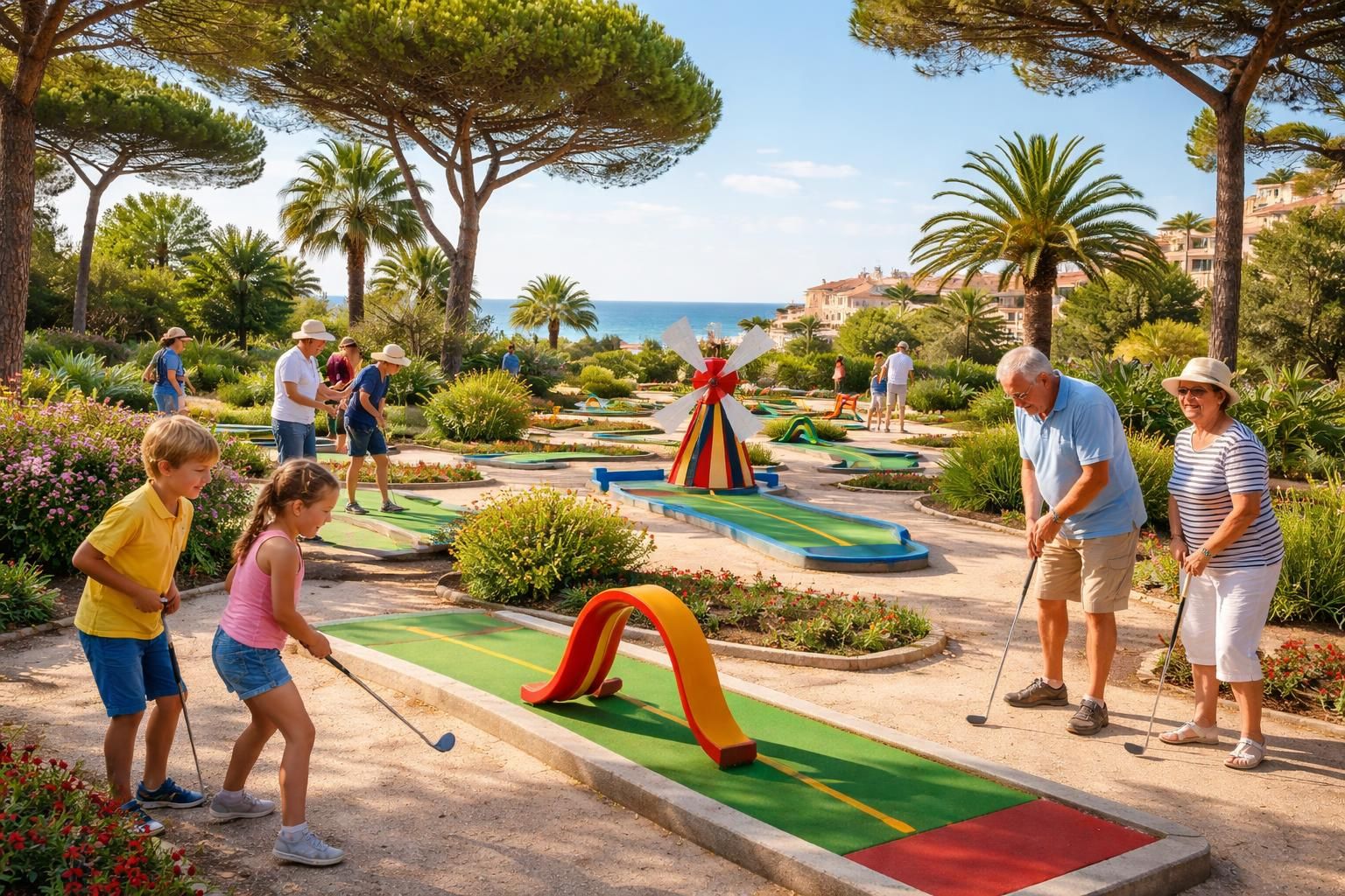 découvrez le mini golf à agde, une activité ludique et accessible parfaite pour toute la famille. amusez-vous dans un cadre convivial, adapté à tous les âges et tous les niveaux.